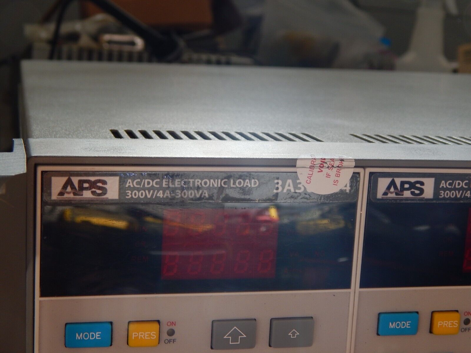 APS AC/DC Load 300V/4A-300VA 4 modules GPIB 34M04-01 Mainframe, NIST Cal'd APS AC/DC Load 300V/4A-300VA 4 modules GPIB 34M04-01 Mainframe, NIST Cal'd